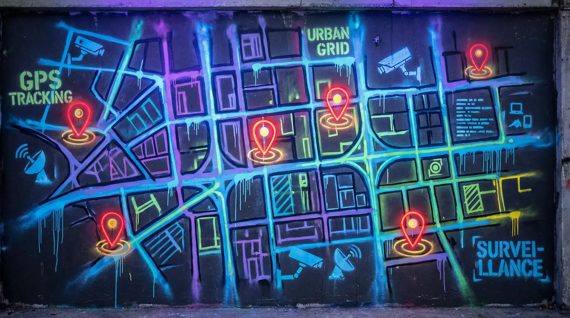 tobu日本6 狗仔追踪地图 - 城市涂鸦风格
